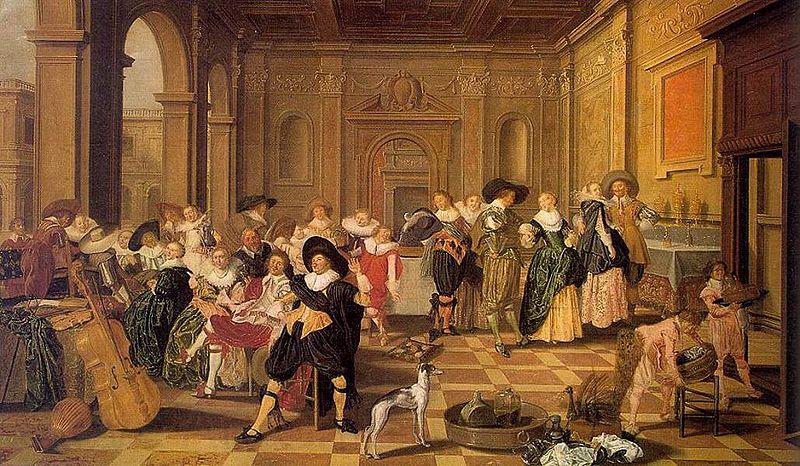 Dirck Hals Banquet Scene in a Renaissance Hall Spain oil painting art